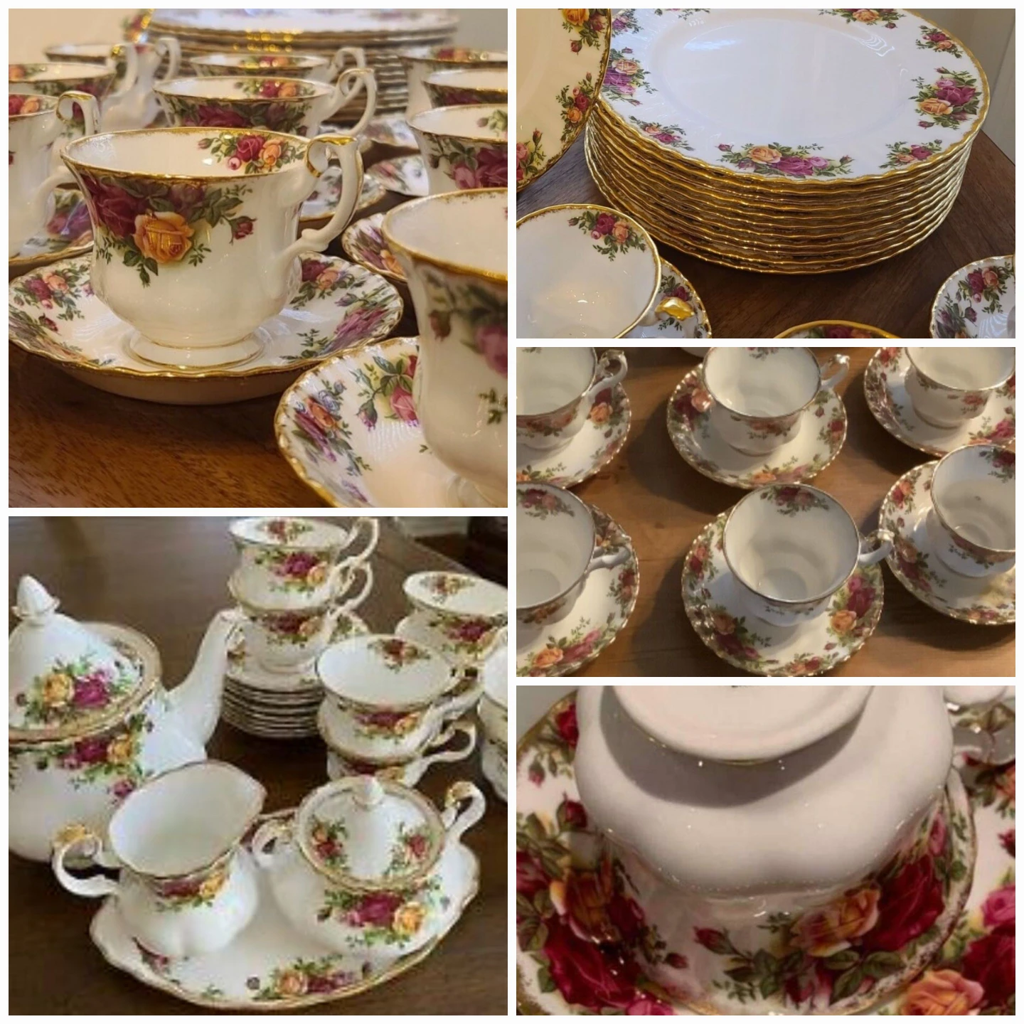 ROYAL ALBERT OLD COUNTRY ROSES Roses FOR 8 PLUS SERVICE PIECES thumbnail