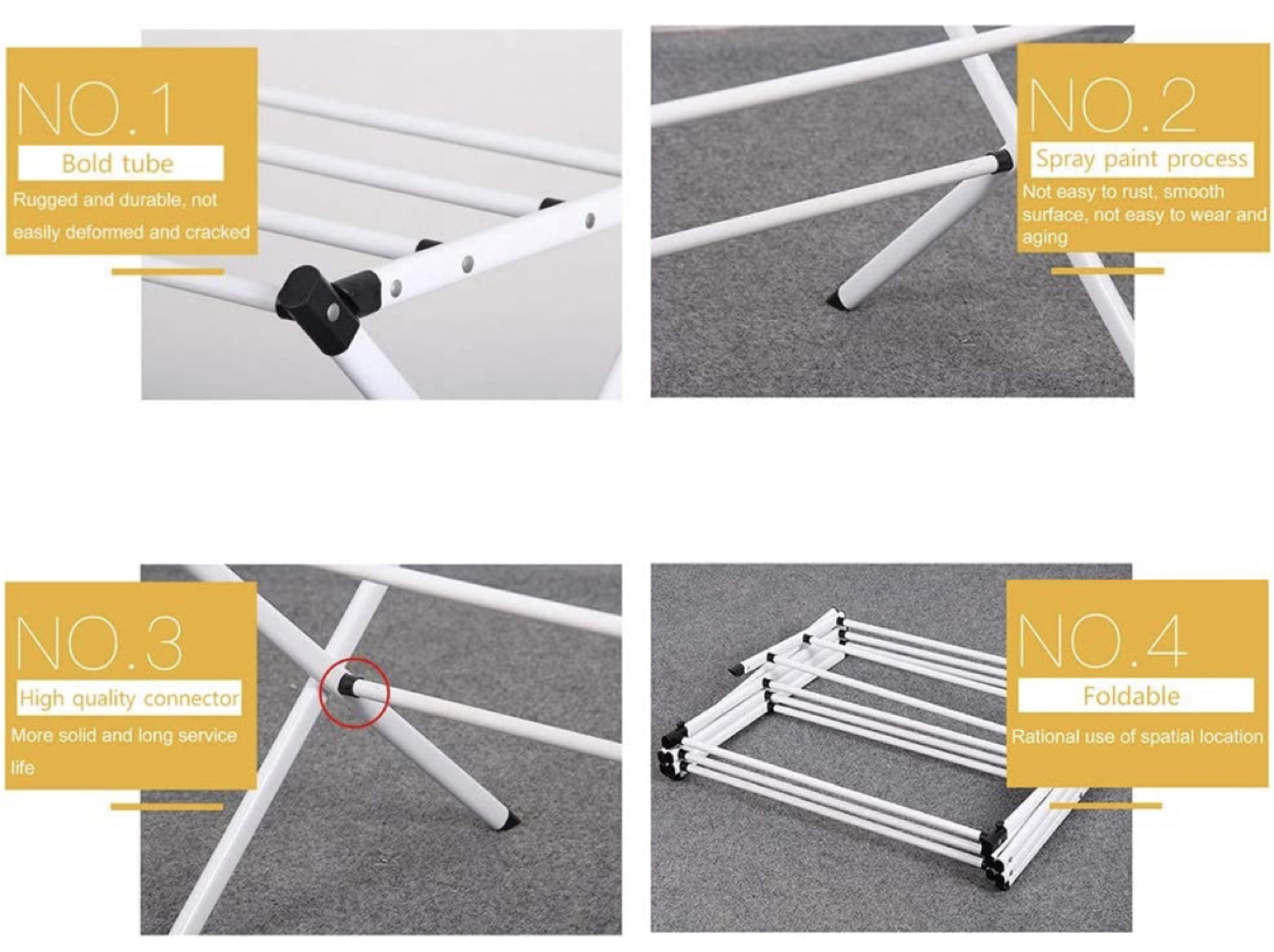 Household Indoor Folding Clothes Drying - photo 4