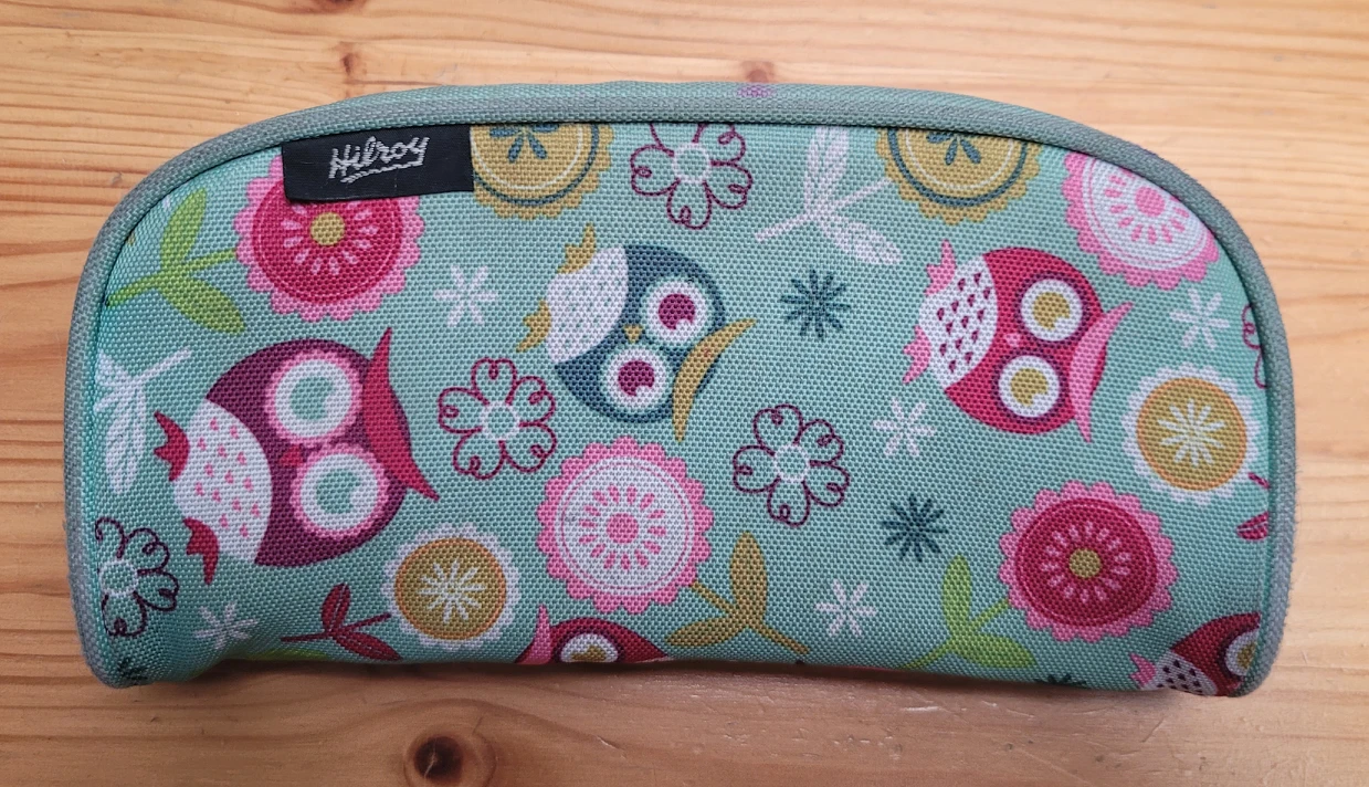 zippered owl pencil case pouch #freecycle thumbnail