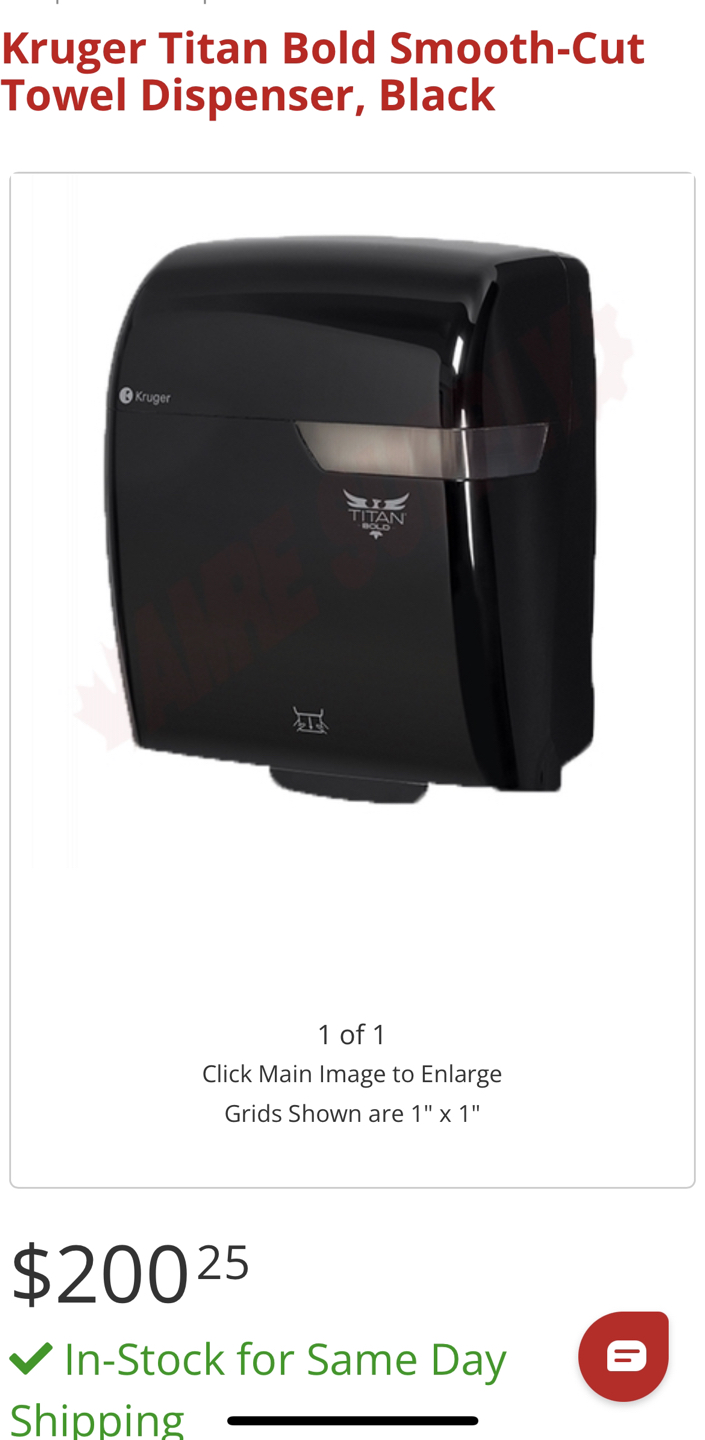 Kruger titan bold paper towel dispenser.