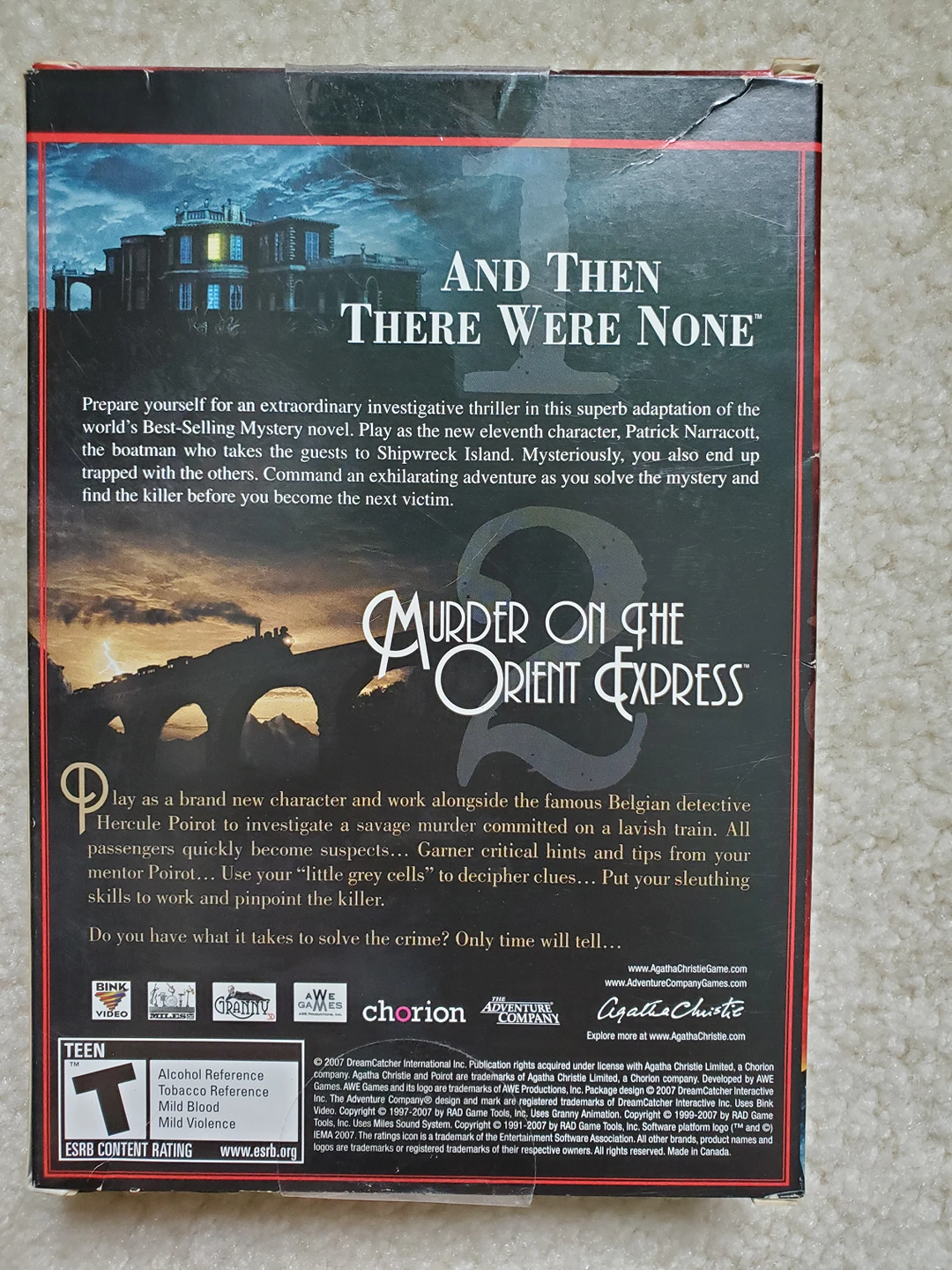 Agatha Christie Double Murder Mystery Pack PC-CDROM Game - photo 3