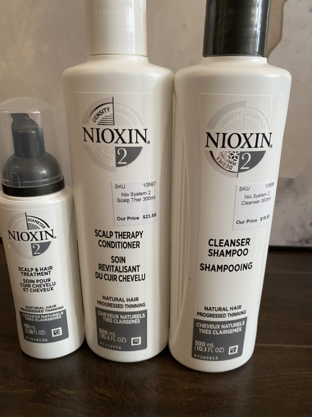 NIOXIN Professional #2 Scalp and Hair Treatment 3 Products image indicator(2)