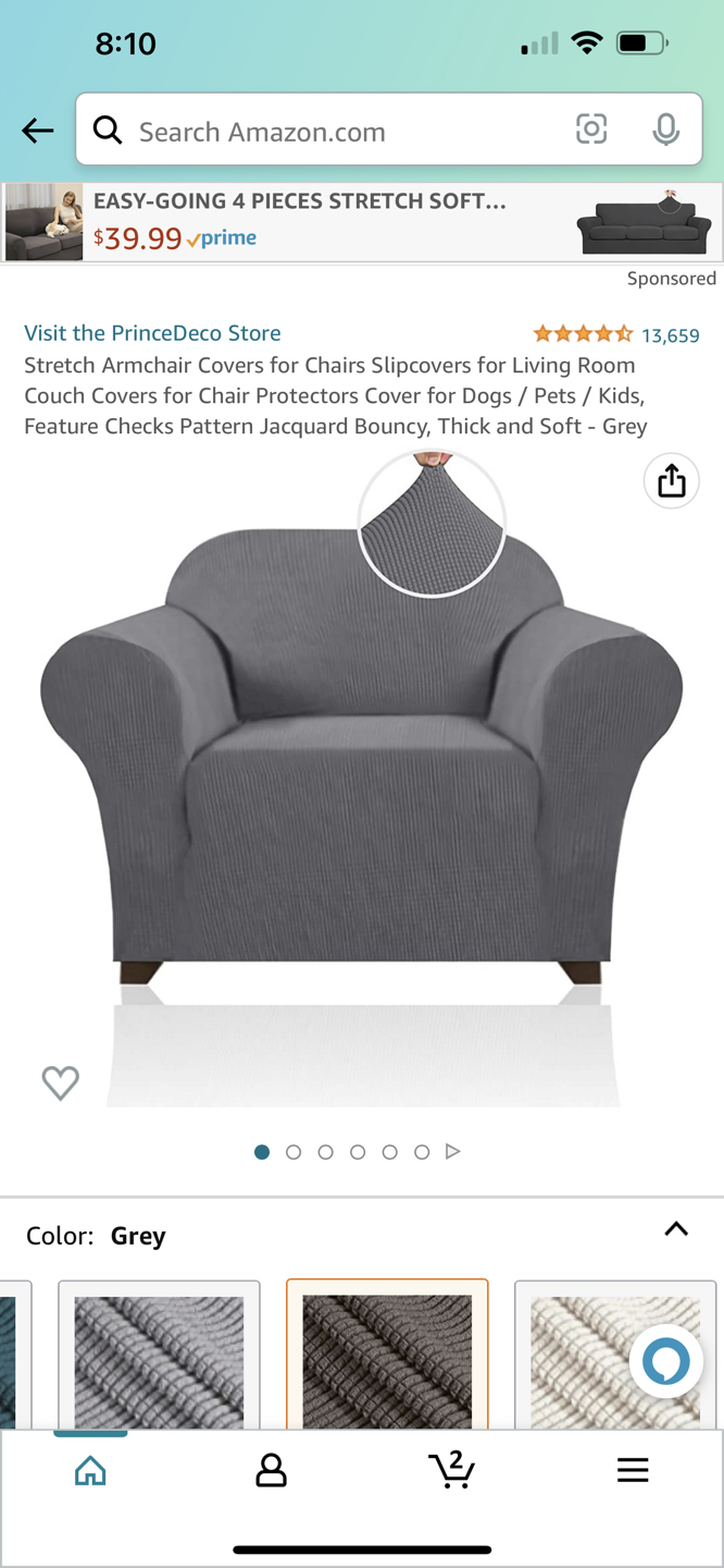 Stretch sofa cover - photo 4