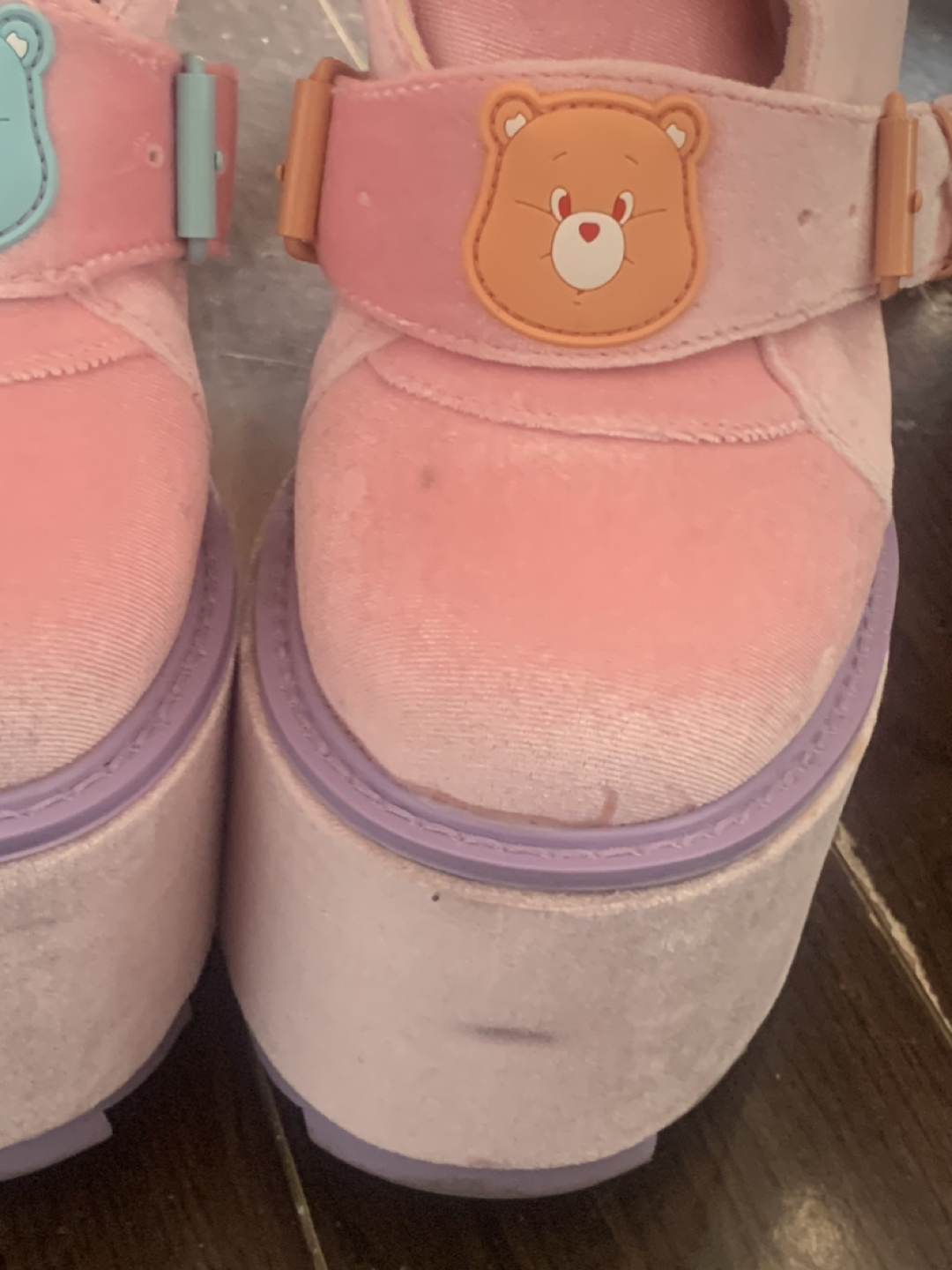 YRUSHOES Care Bears Collab Platforms LIMITED EDITION! 💗 image indicator(2)