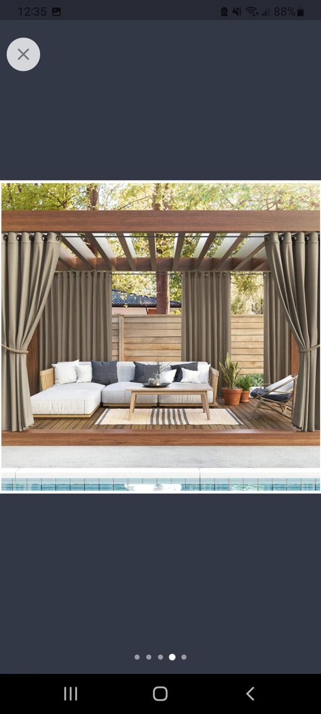 5 Panel Curtains-Indoor/Outdoor UV Protectant - photo 4