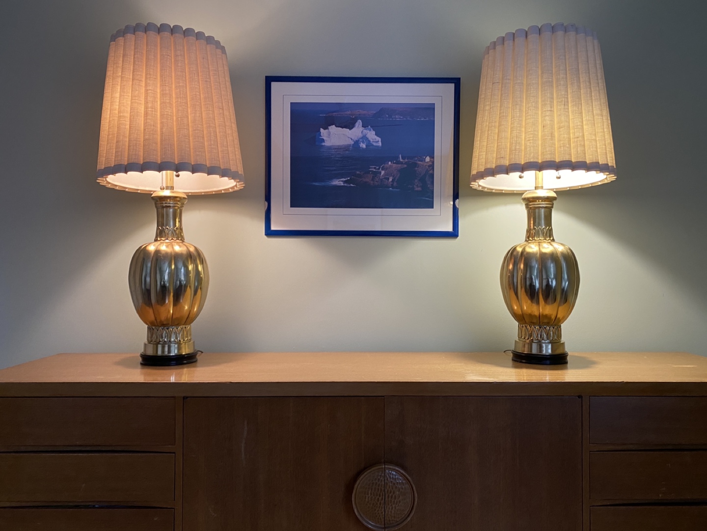 A Pair of Vintage Brass Lamps circa 1967 - photo 3
