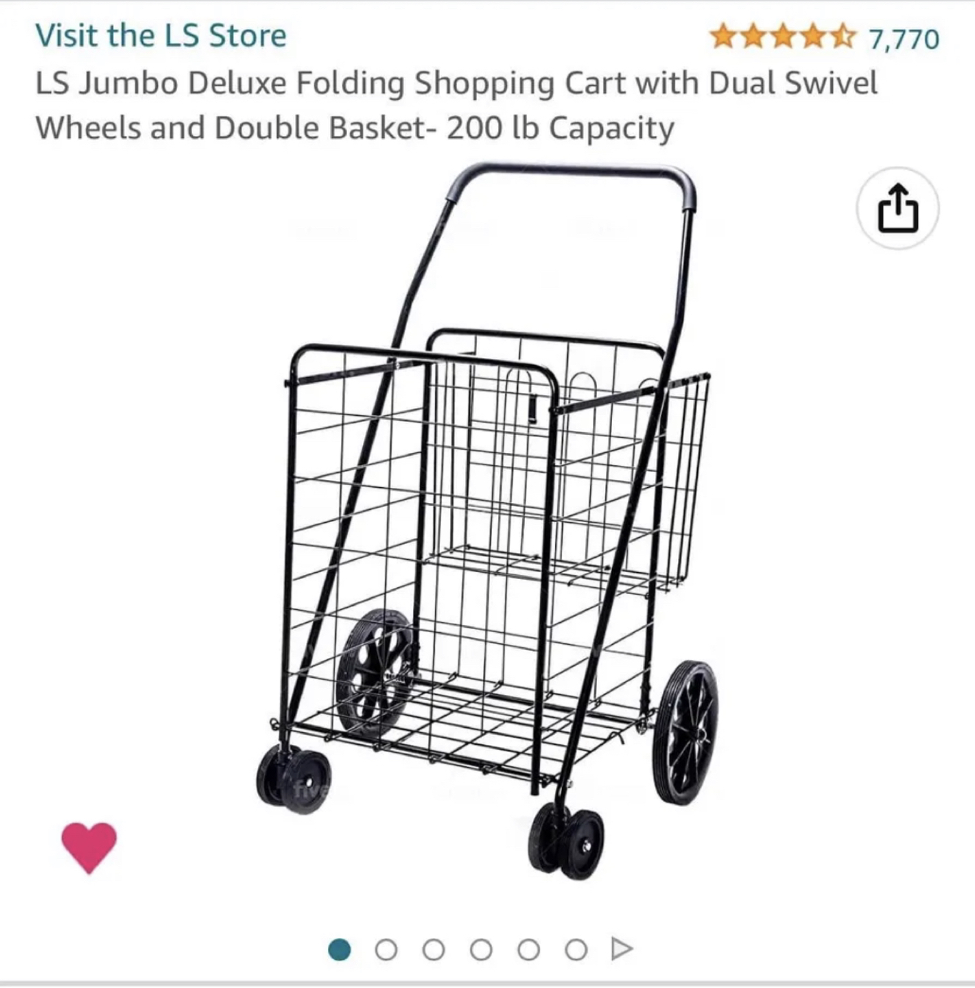 Extra Large Collapsible Shopping Cart / Trolley - photo 3