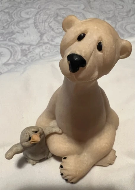 Quarry Critter Pashmina & Peep Polar Bear Figurine