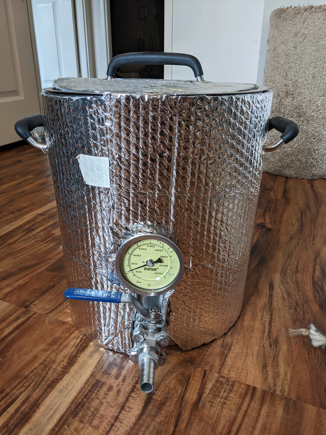 5.5gal Ss Brewtech Brew Kettle w/ spigot and temp gauge