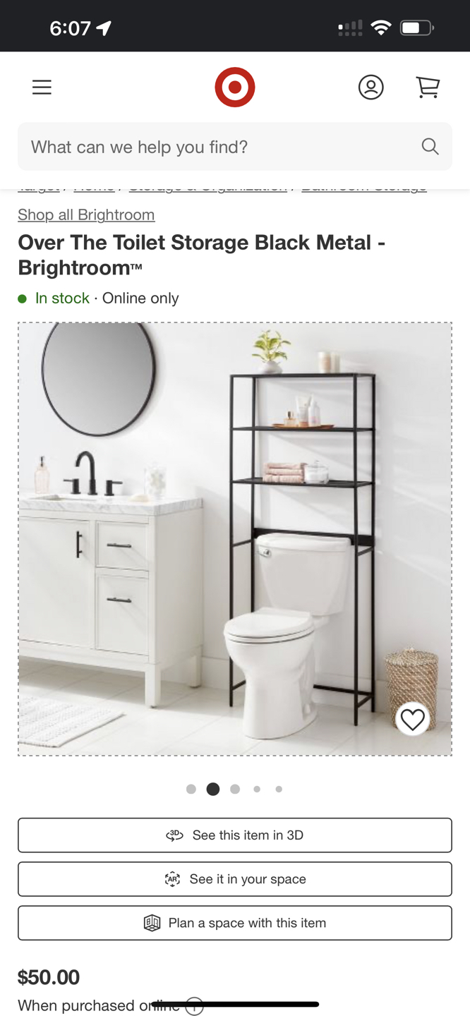 Over the toilet storage shelf - photo 2