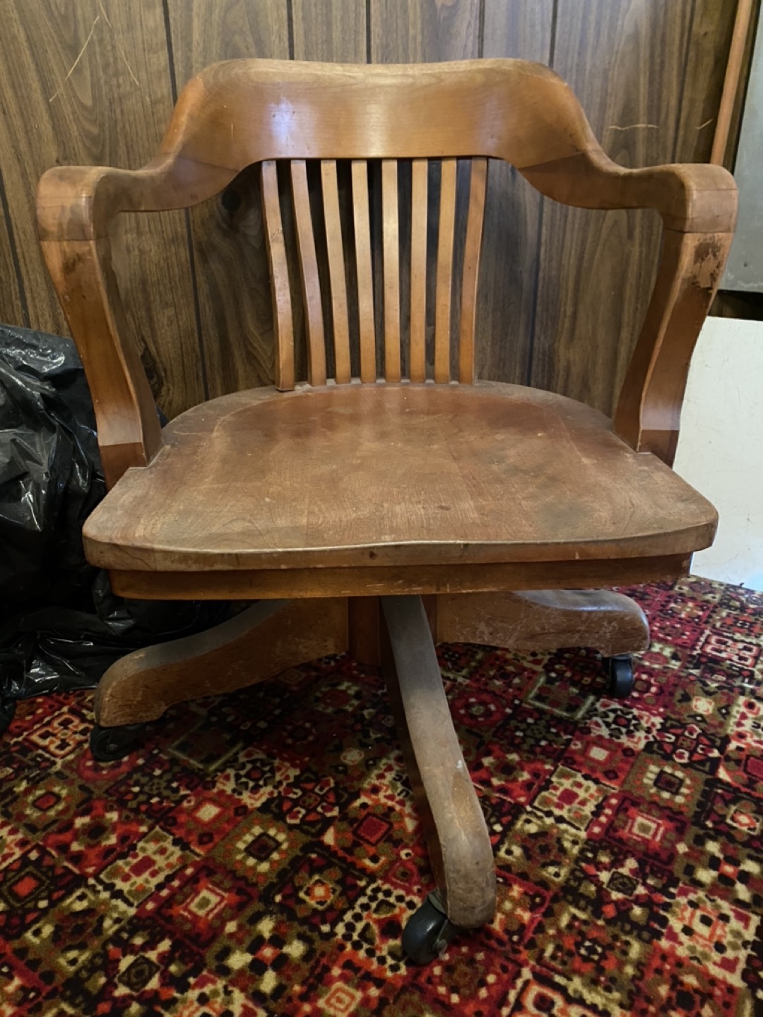 Wooden office chair thumbnail