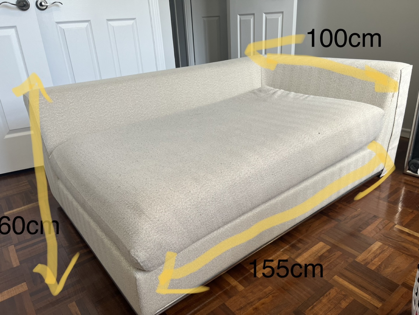 Beige couch