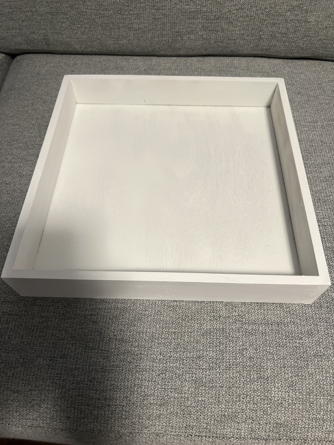 White wooden trays