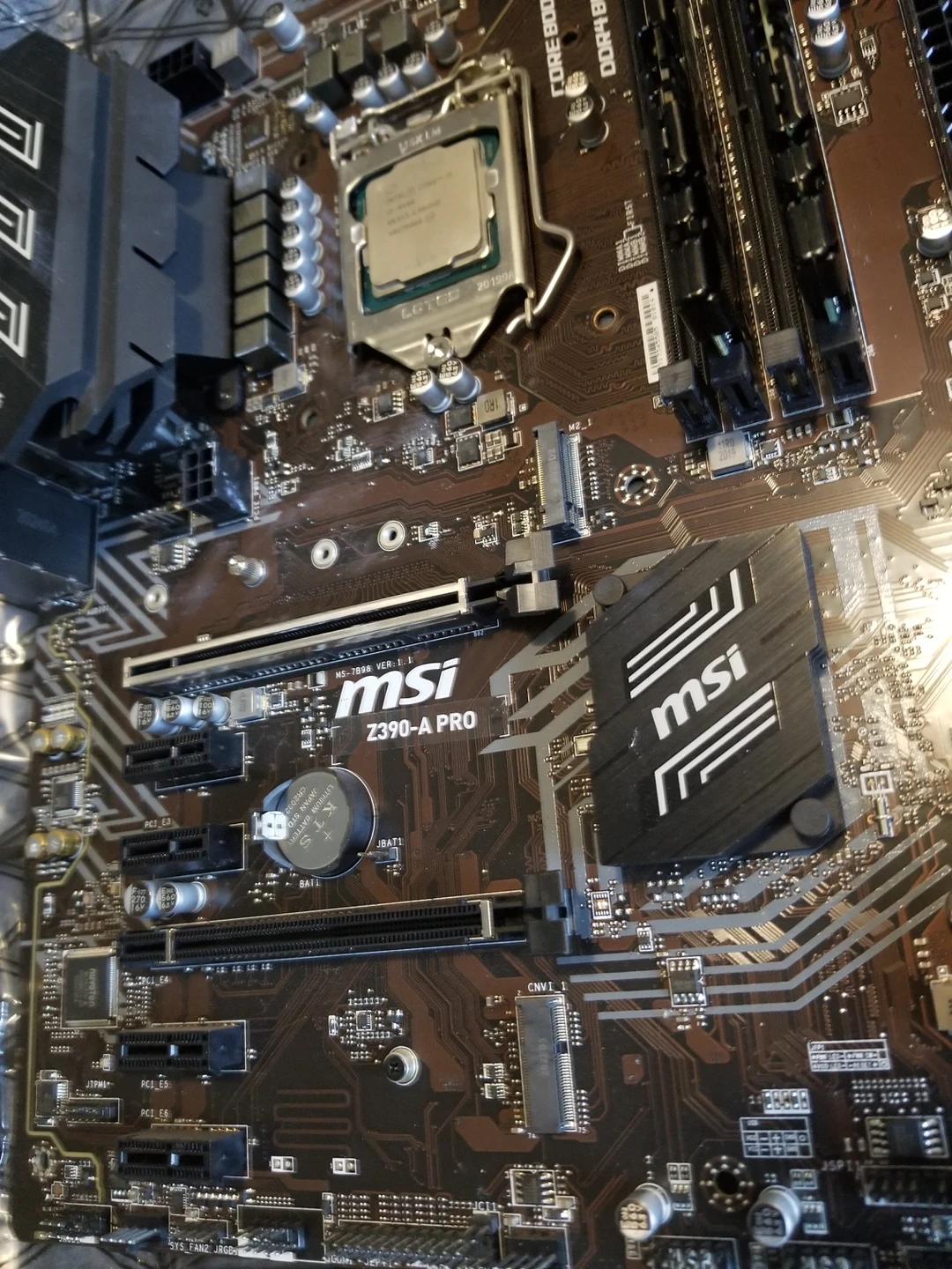 Msi Z390-A PRO motherboard with ram - photo 2