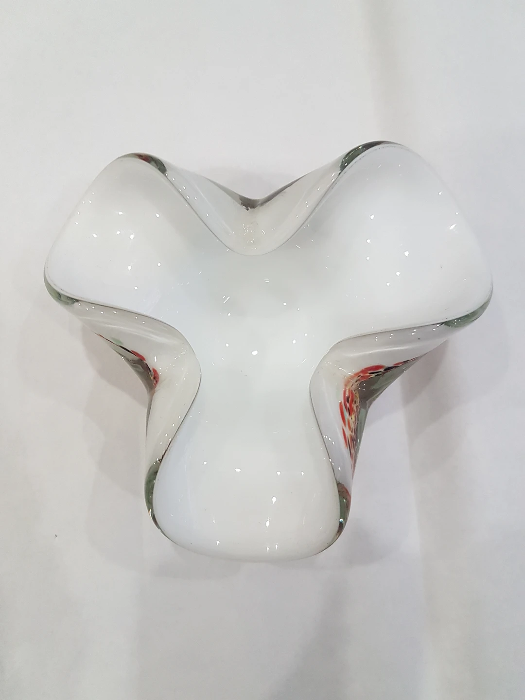 Murano Abstract  Multicolored Italian Art Glass Bowl image indicator(2)