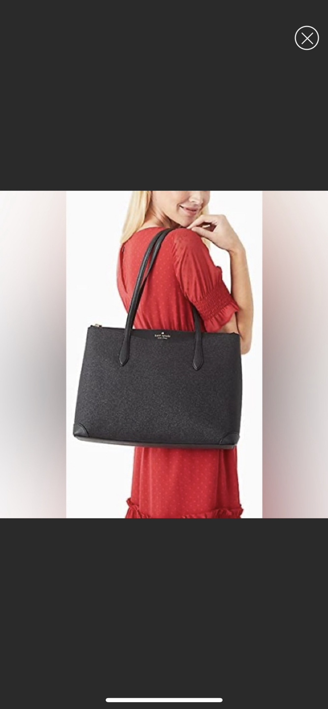 Brand New Kate Spade NY Shimmer Glitter NWT Tote Shoulder Bag