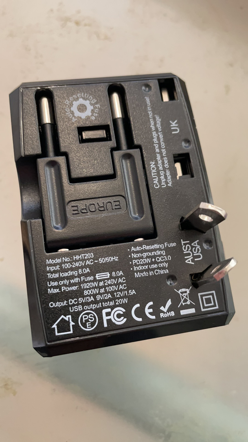 Universal International Travel Power Adapter Charger image indicator(4)