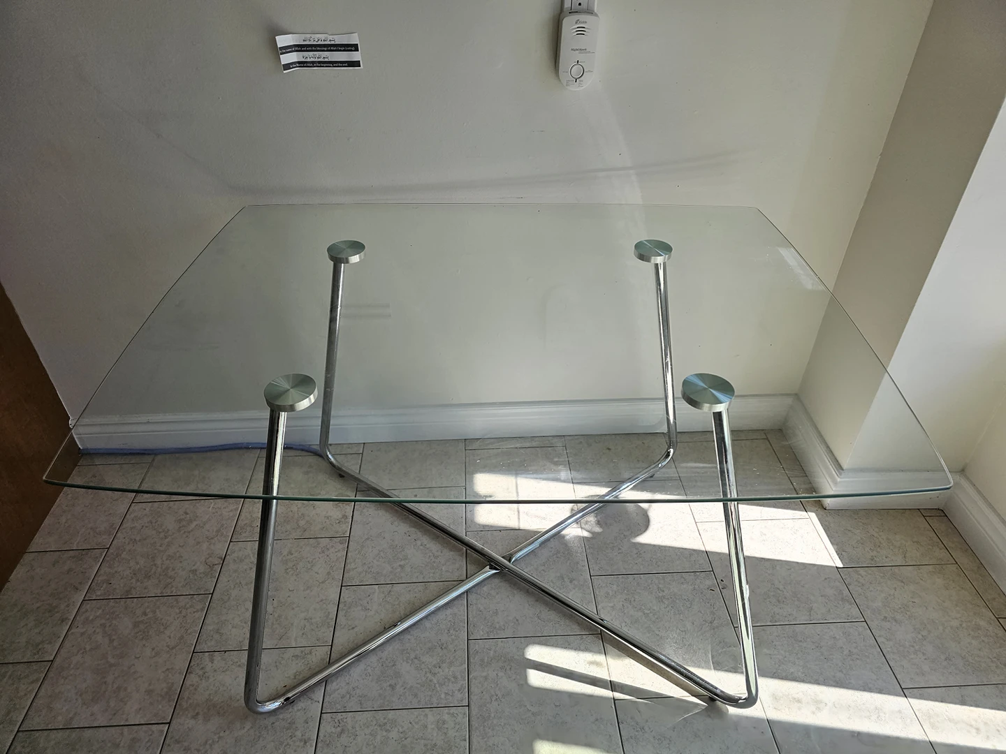 glass dining table / coffee table