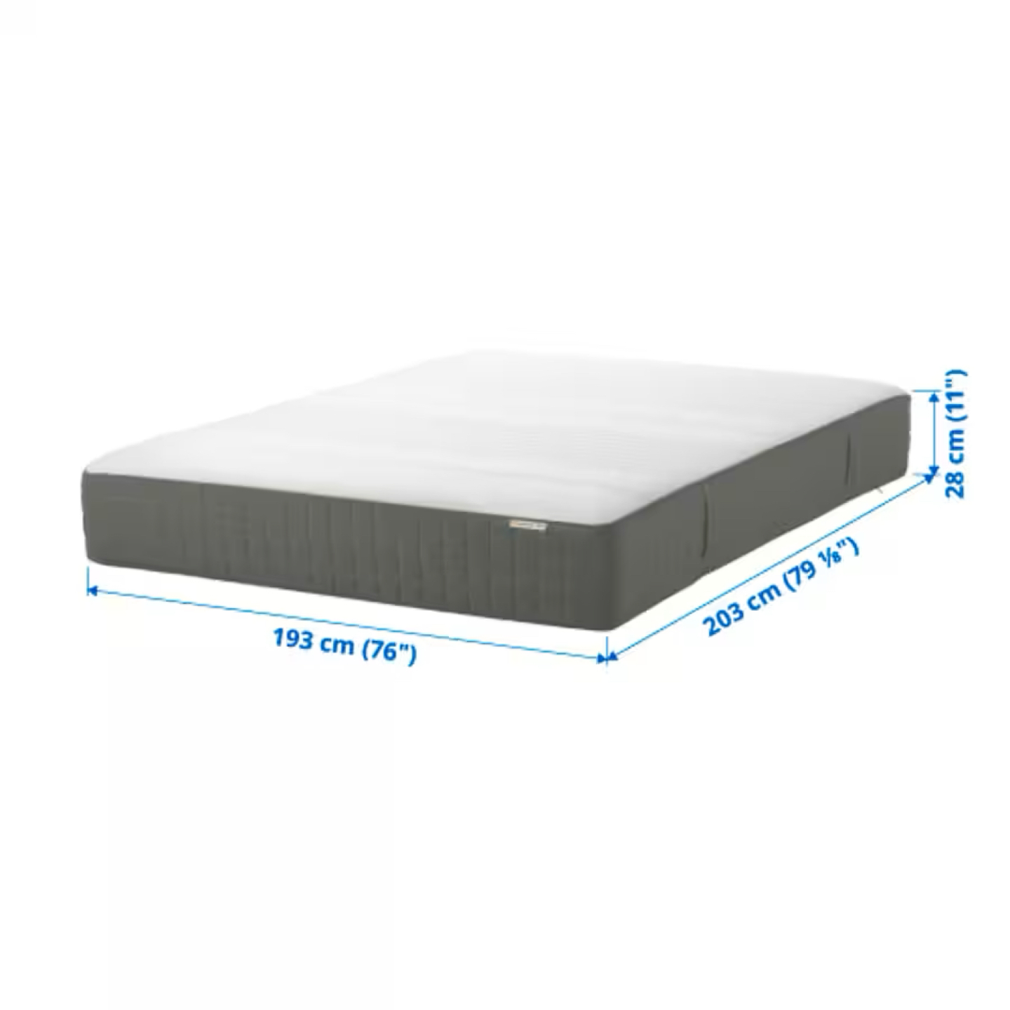 King size mattress (firm/dark gray) - photo 5
