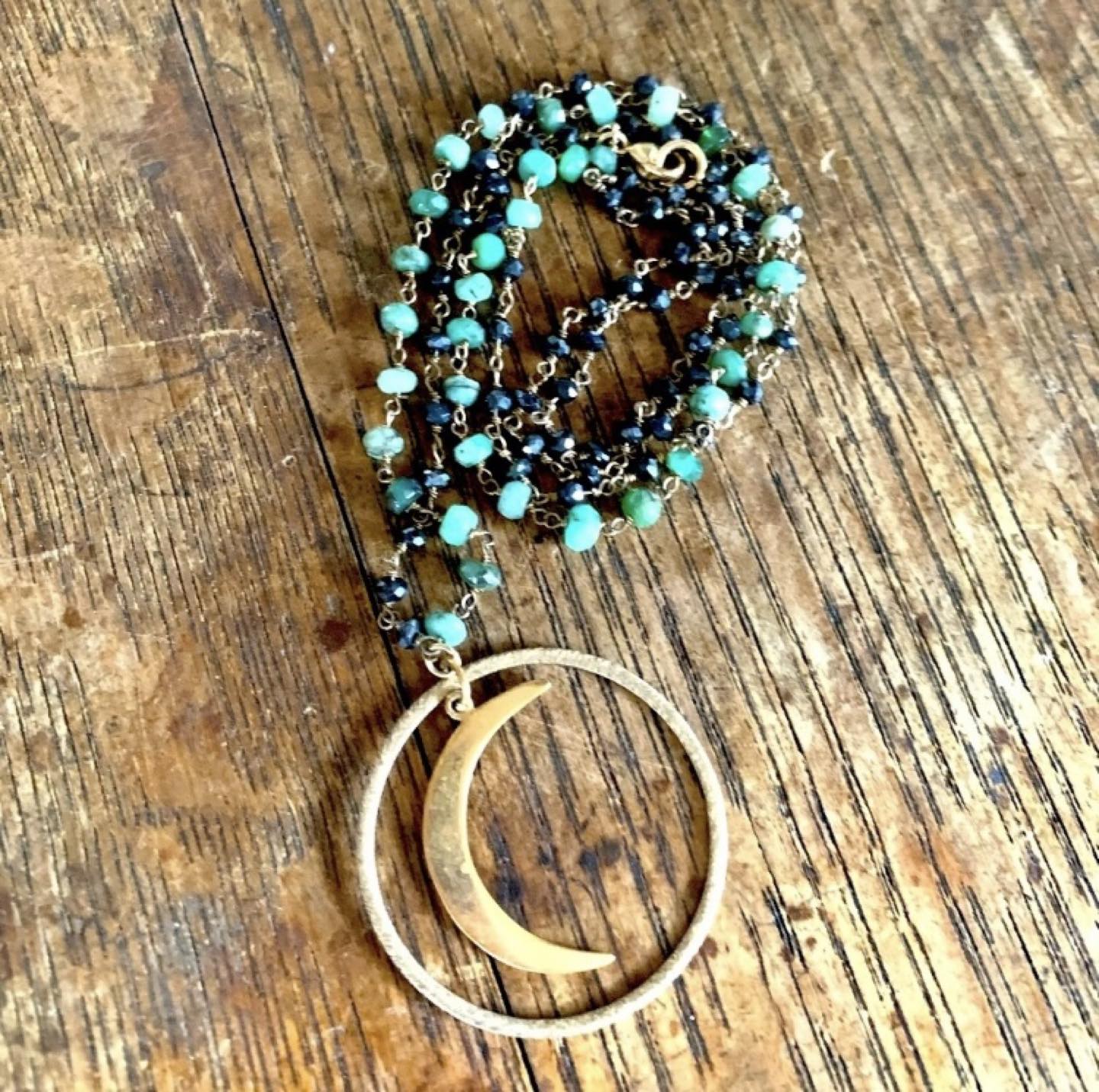 Vintage Boho Moon Necklace image indicator(2)