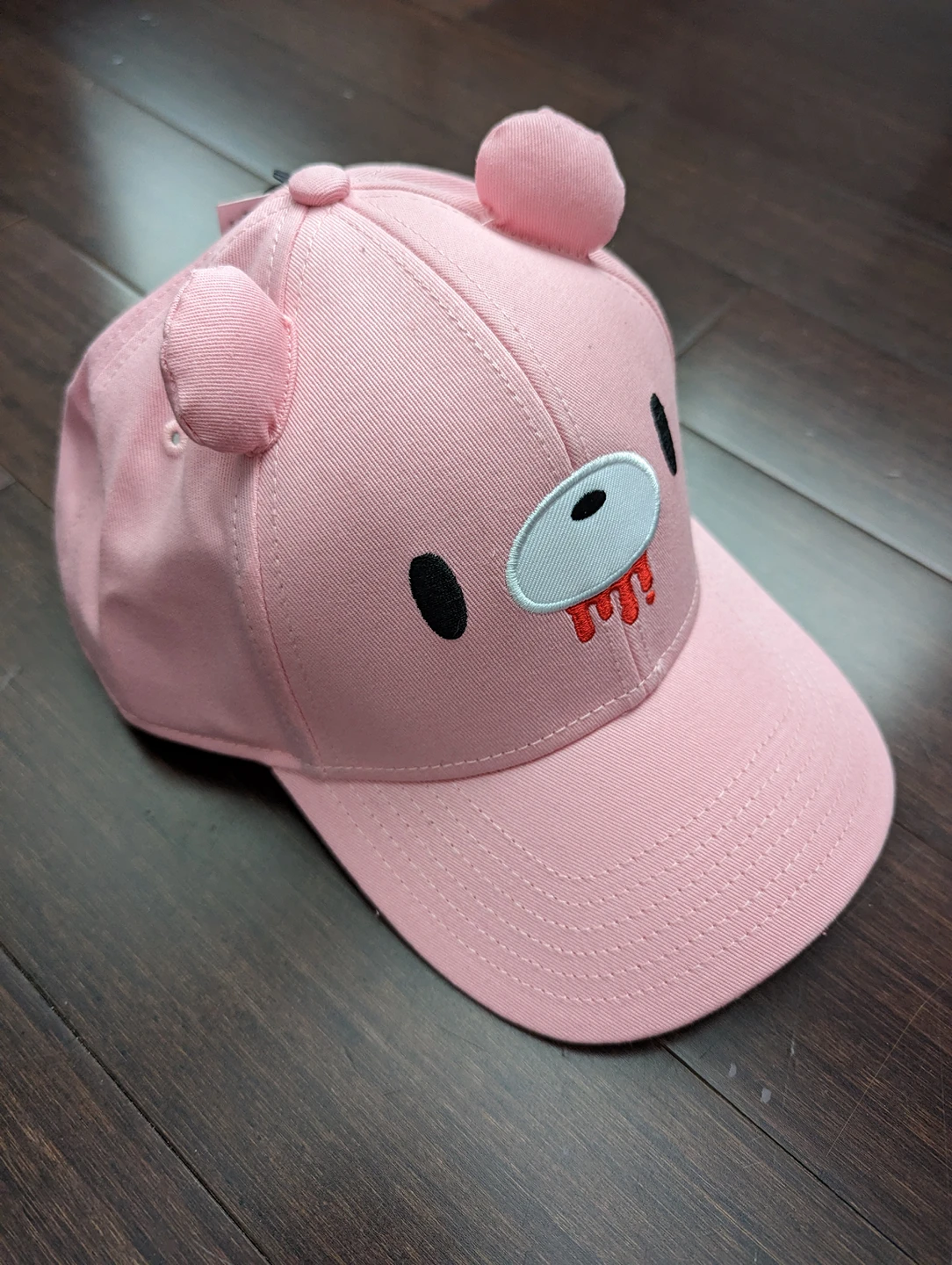 Gloomy Bear Big Face Snapback Hat With Ears - photo 5