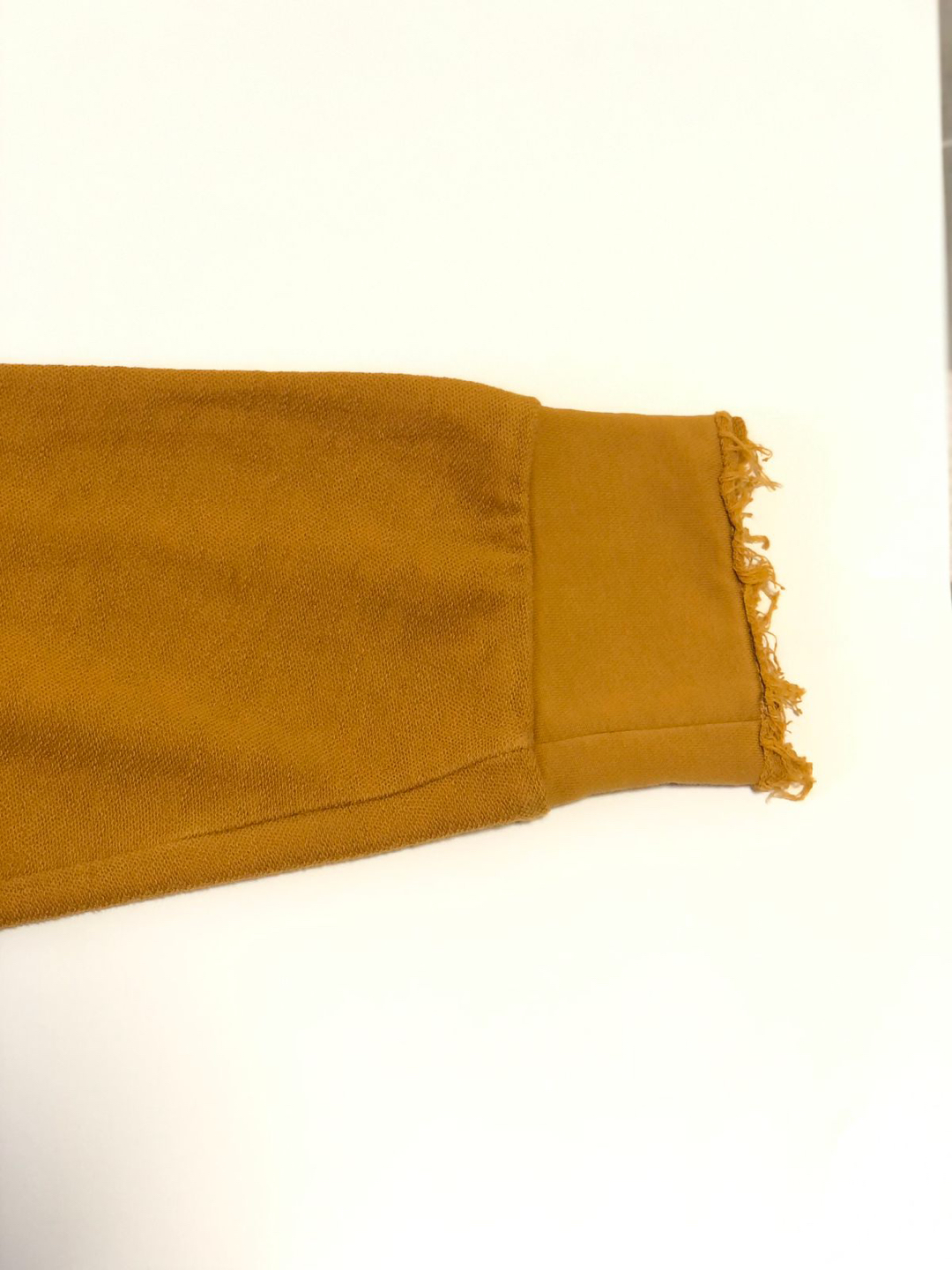 Oversized mustard sweater, distressed style, XL, quality fabric - photo 4