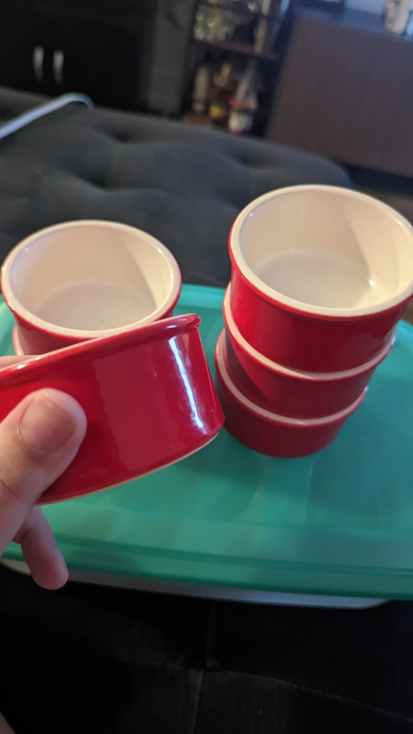 free 6 red ramekins - photo 2