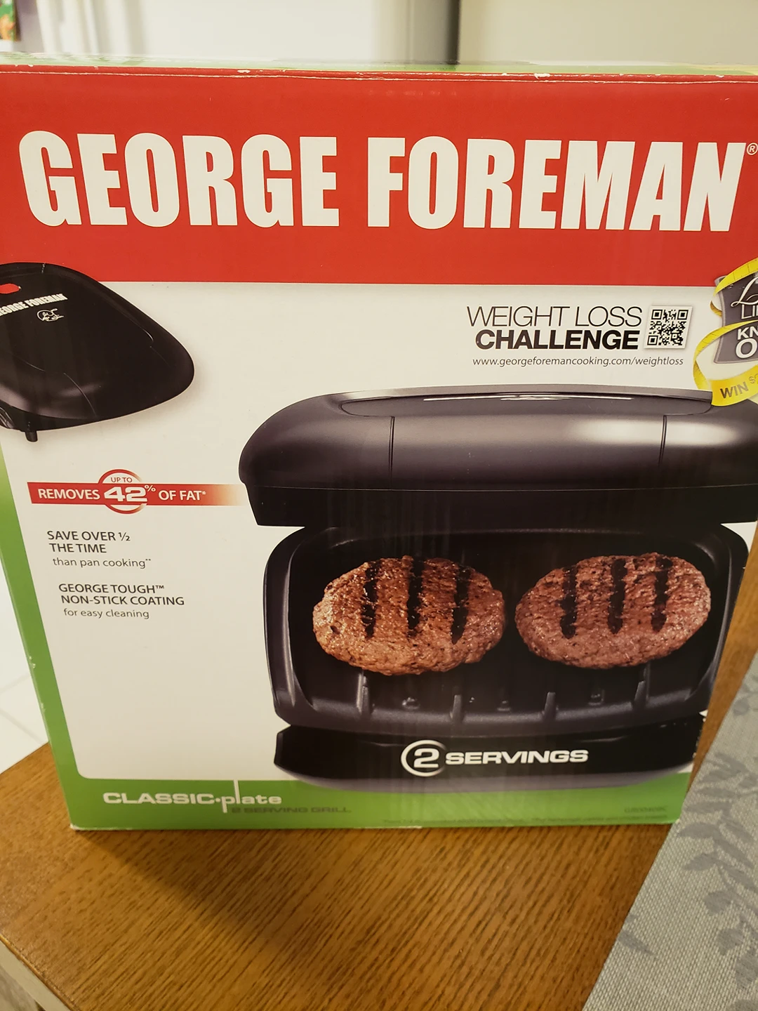 George Foreman 2 serving grill thumbnail