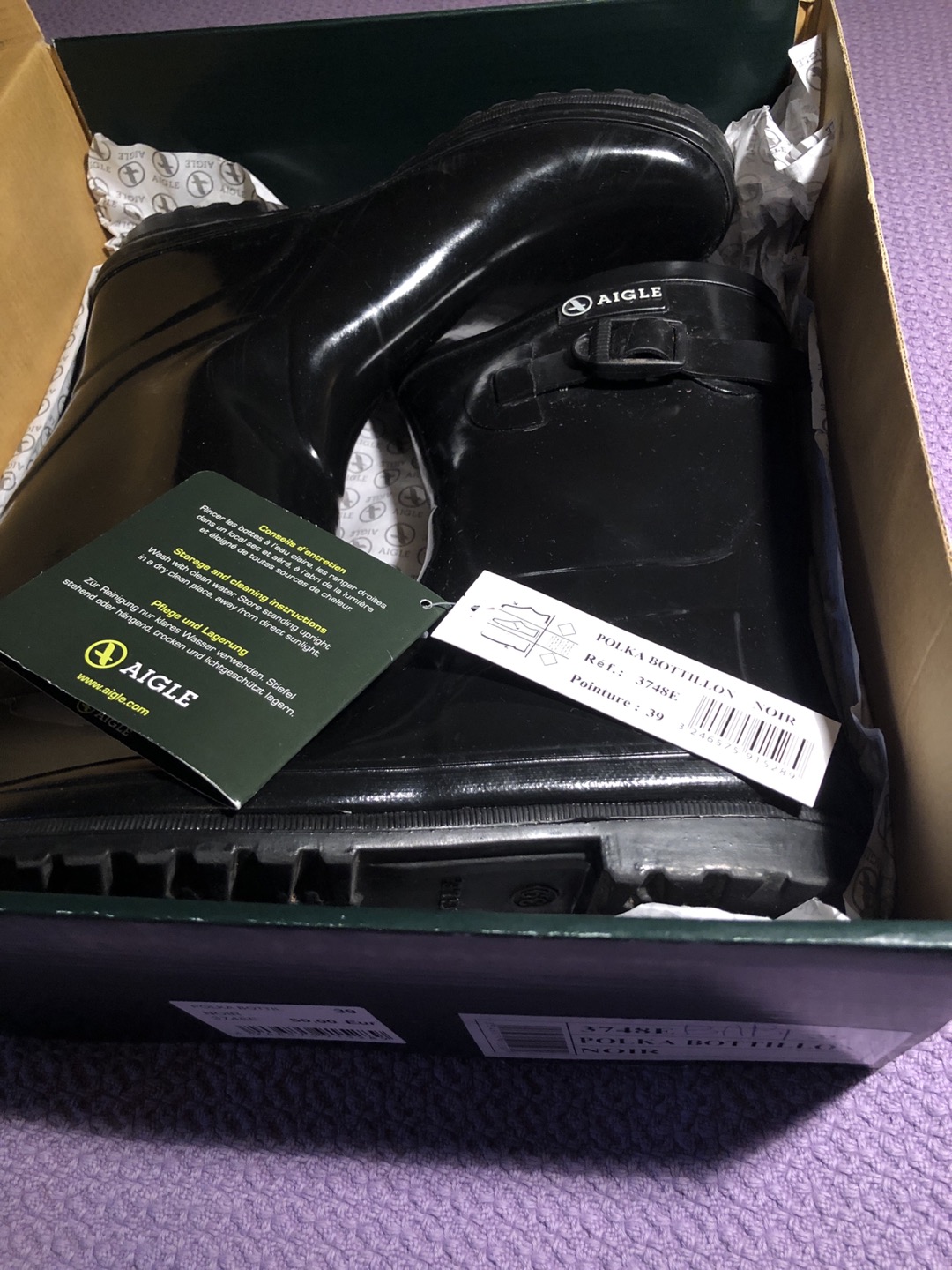 Aigle Polka Bottillon Rain Boot US8.5 image indicator(4)