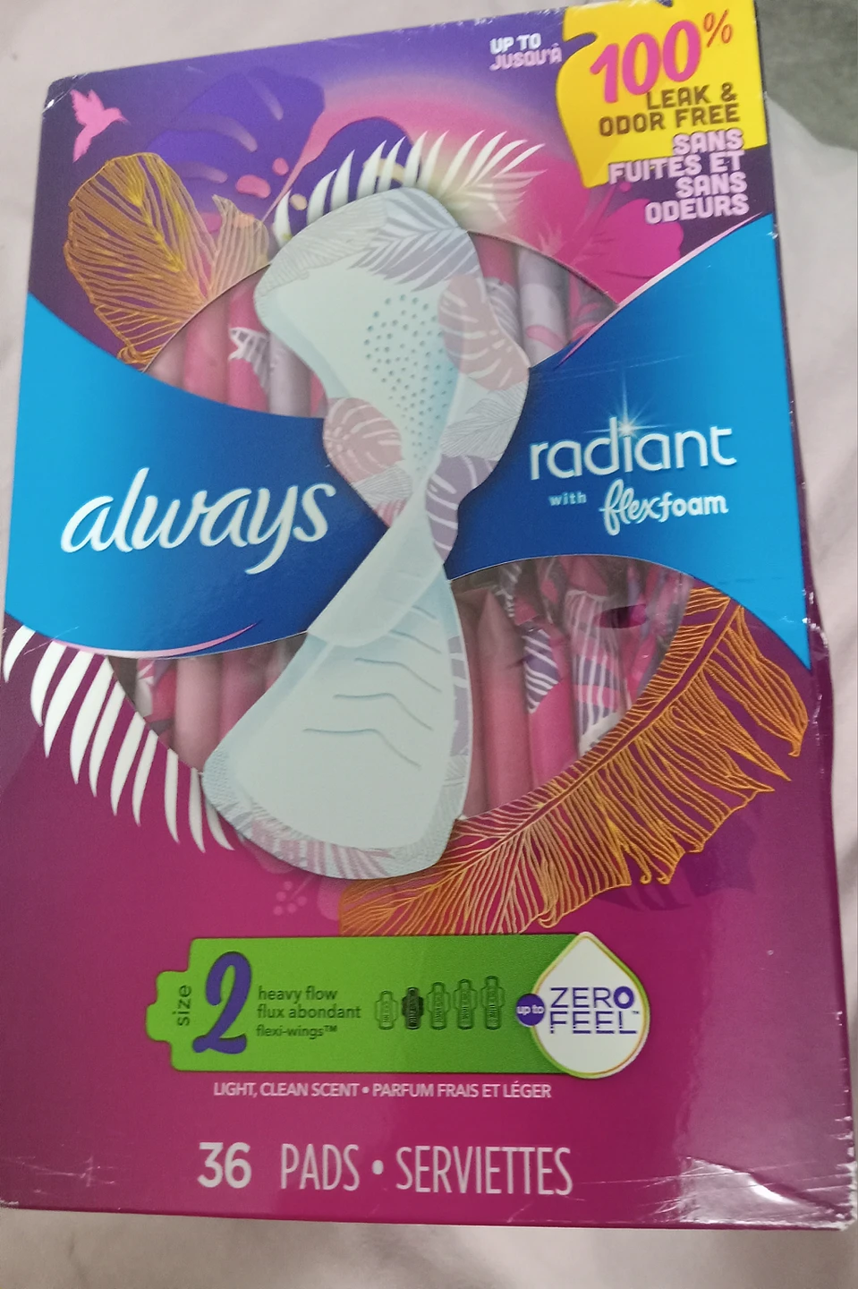 Always Radiant with flexfoam pads with wings size 2 (36 pads) thumbnail