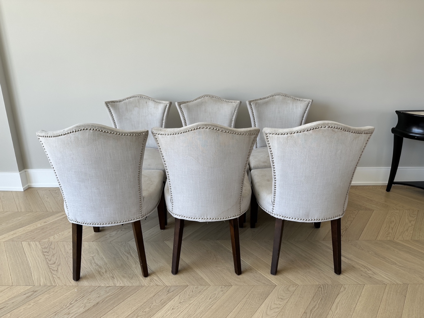 Grey Upholstered Dining Chairs thumbnail