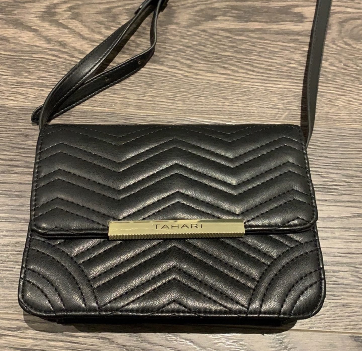 Tahari black crossbody thumbnail