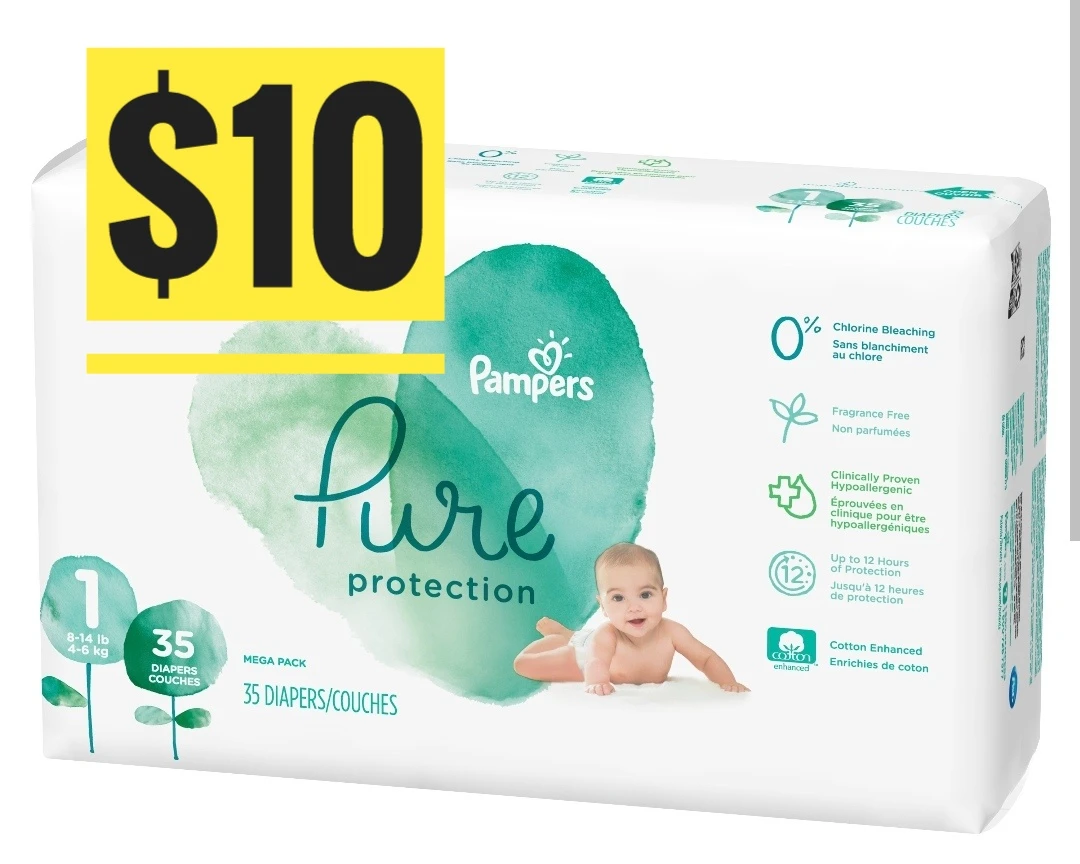 === Pampers Pure Diapers Sz1  === thumbnail