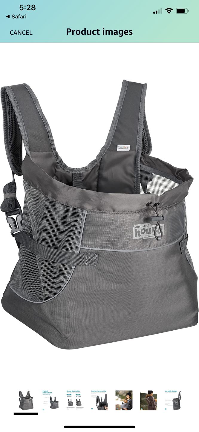 Pet front backpack thumbnail