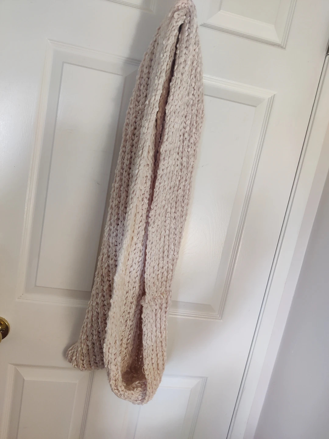 Knit Infinity scarf blush pink thumbnail
