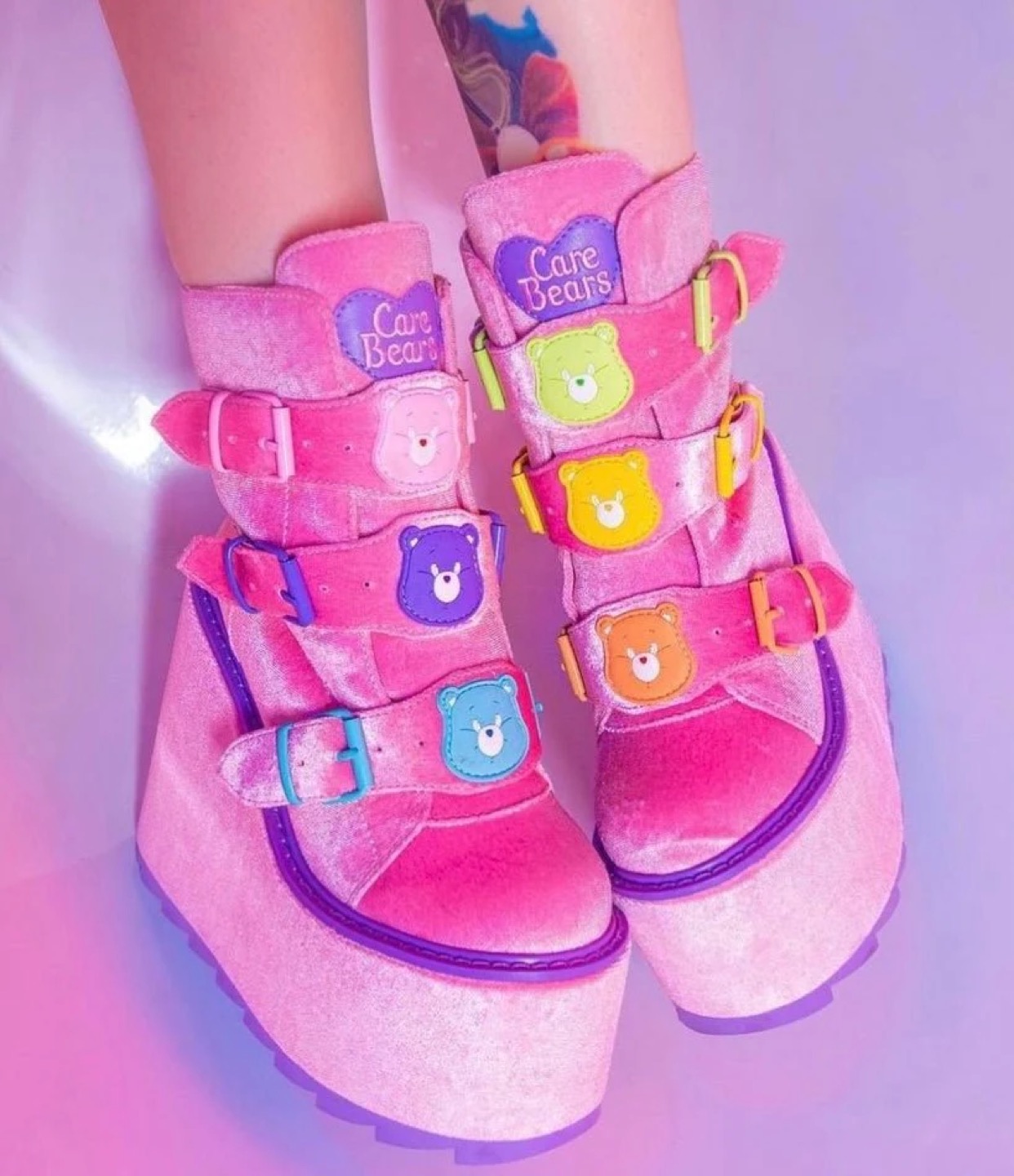 YRUSHOES Care Bears Collab Platforms LIMITED EDITION! 💗 image indicator(6)
