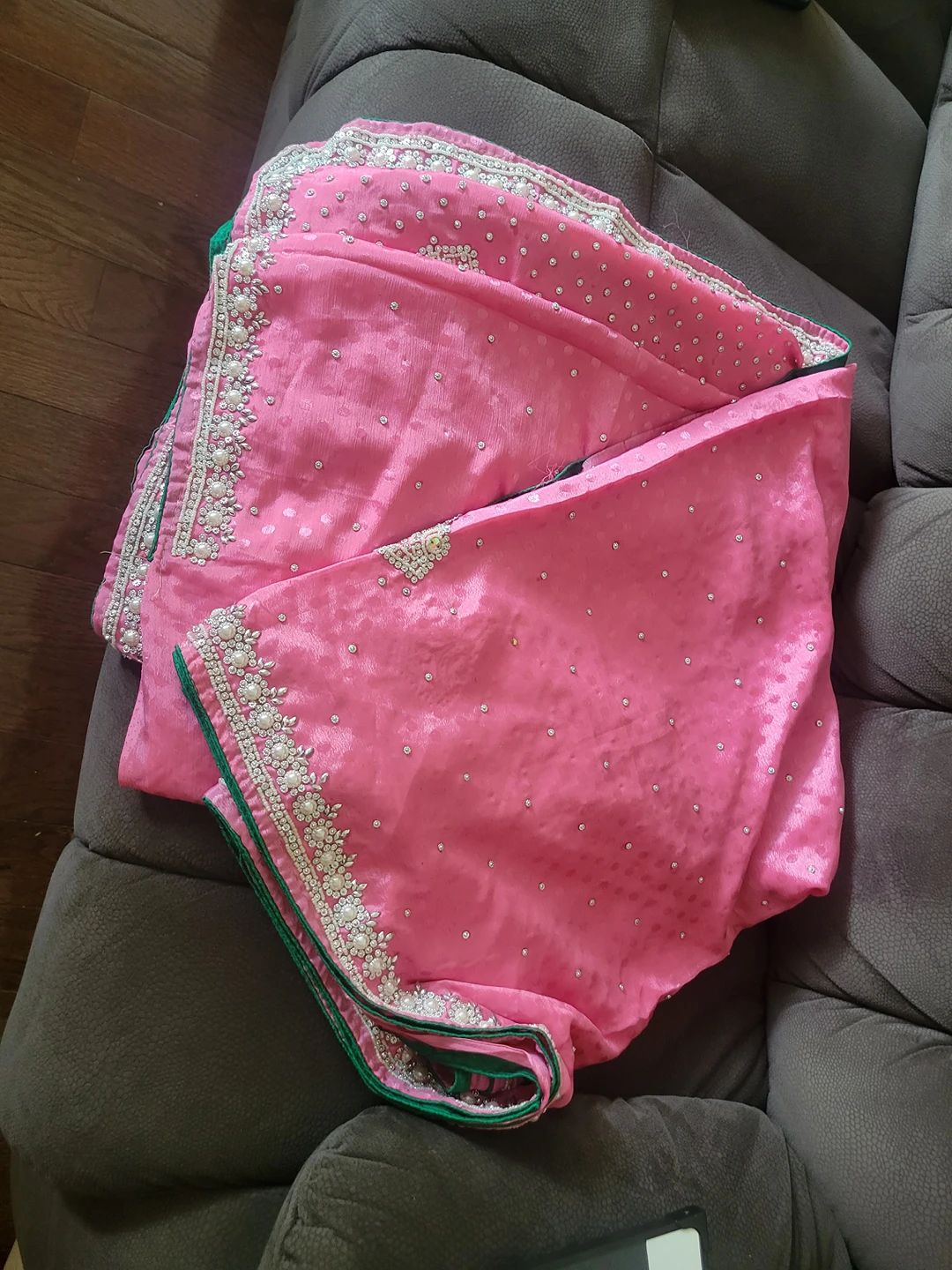 Pink saree - photo 4