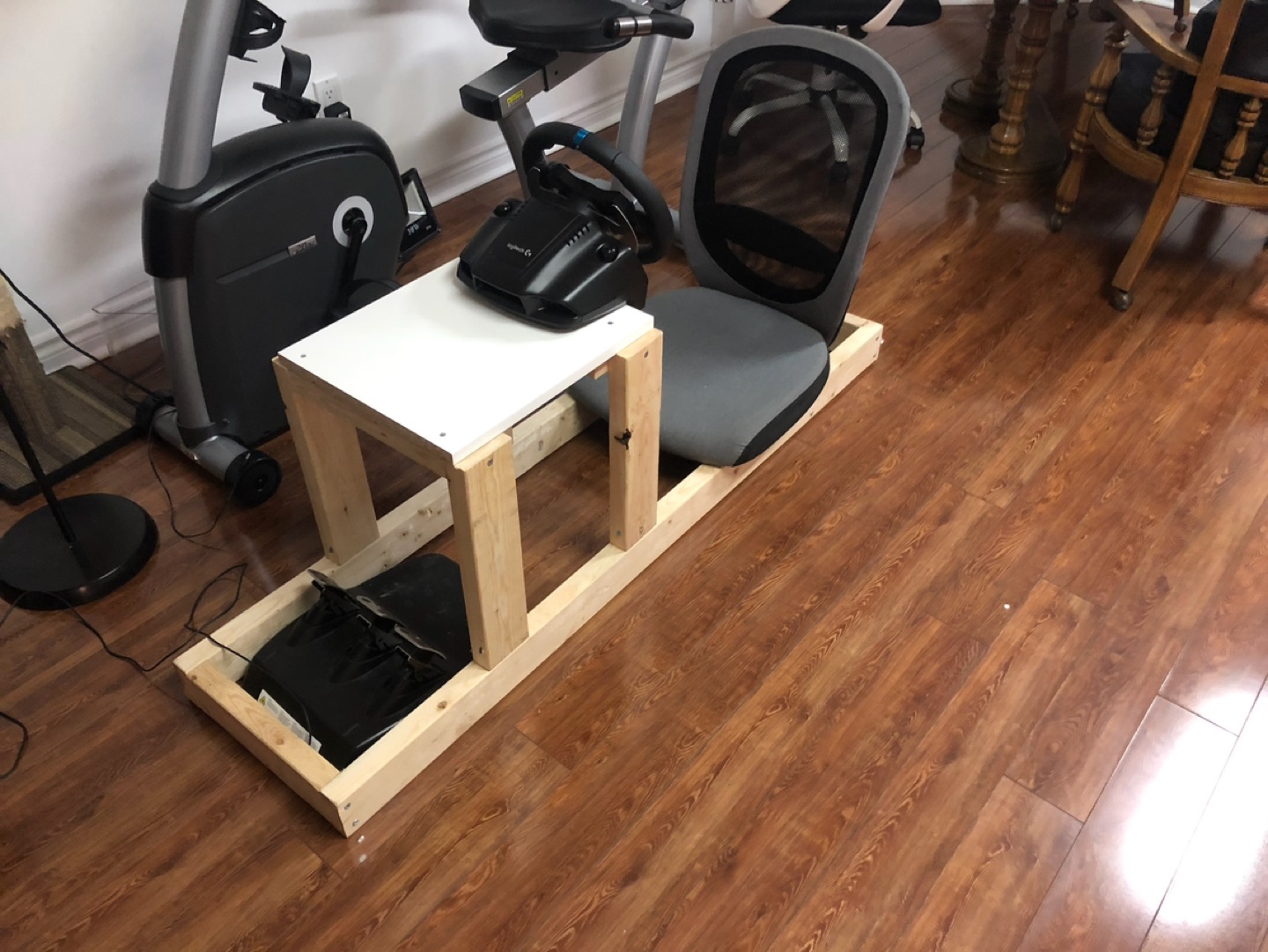 Logitech G29 + 3D printed Mclaren F1 Wheel mod + Race Seat thumbnail