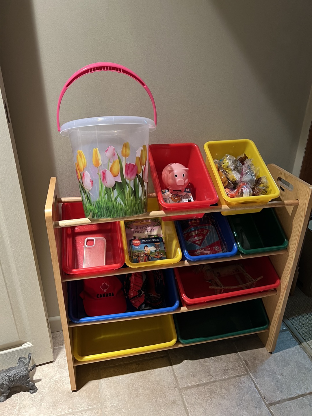 Storage shelving with buckets thumbnail
