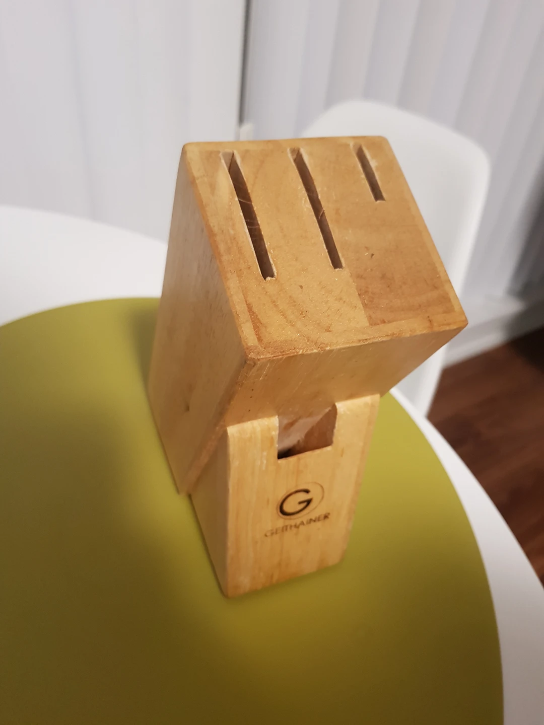 [moving sale] wood knife holder thumbnail