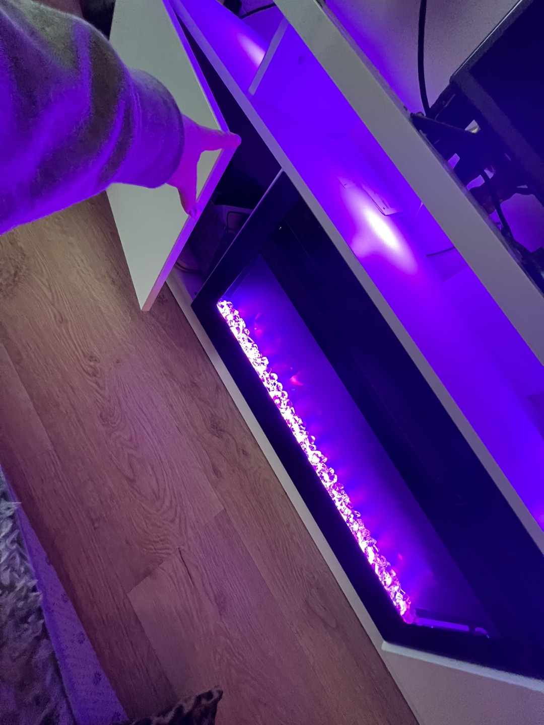LED colour Fireplace/ TV stand - photo 2