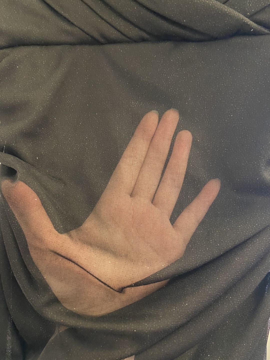 Majora Black Sparkly High Low Dress image indicator(6)