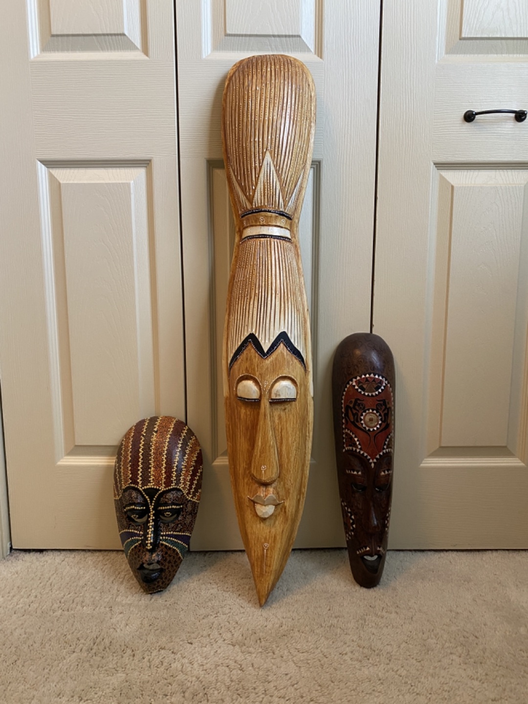 Wooden Masks wall art (pick up Coxwell/Danforth) thumbnail