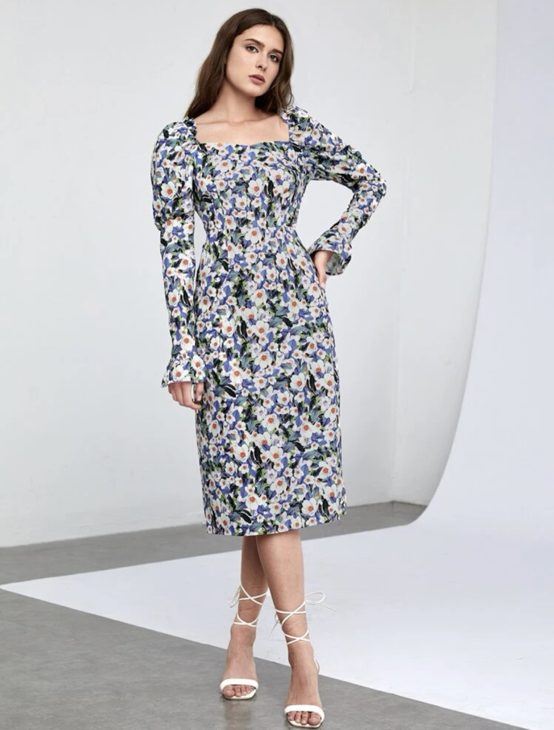 All over floral dress thumbnail