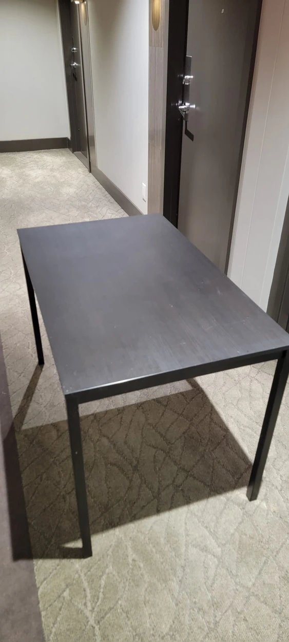Ikea black table thumbnail