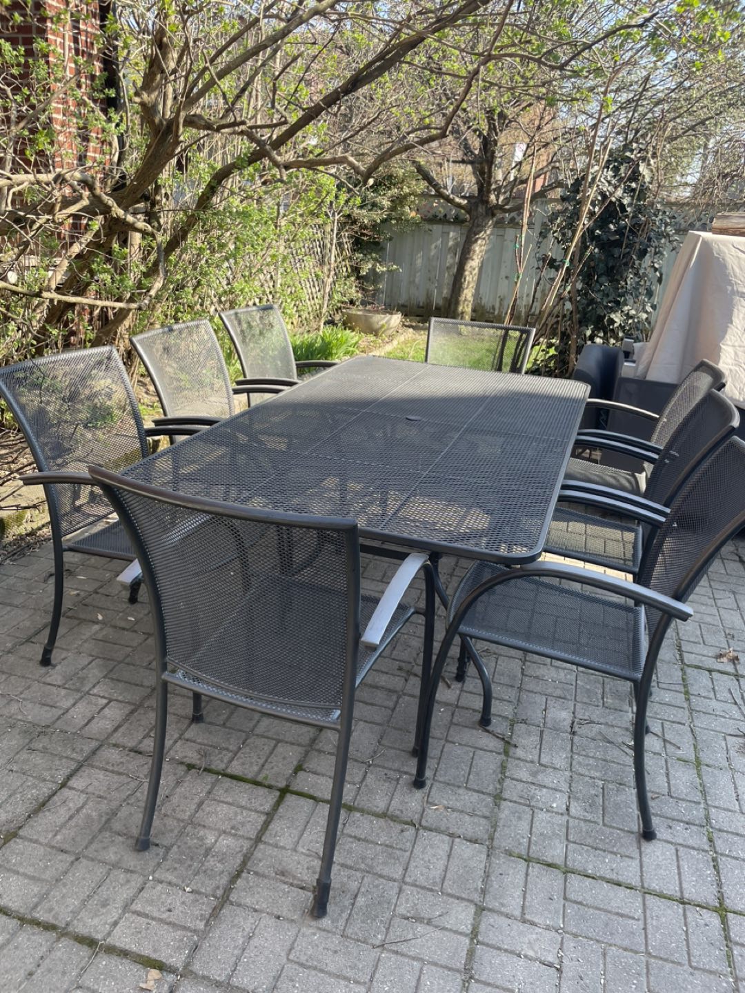 9pc Mesh Patio Set