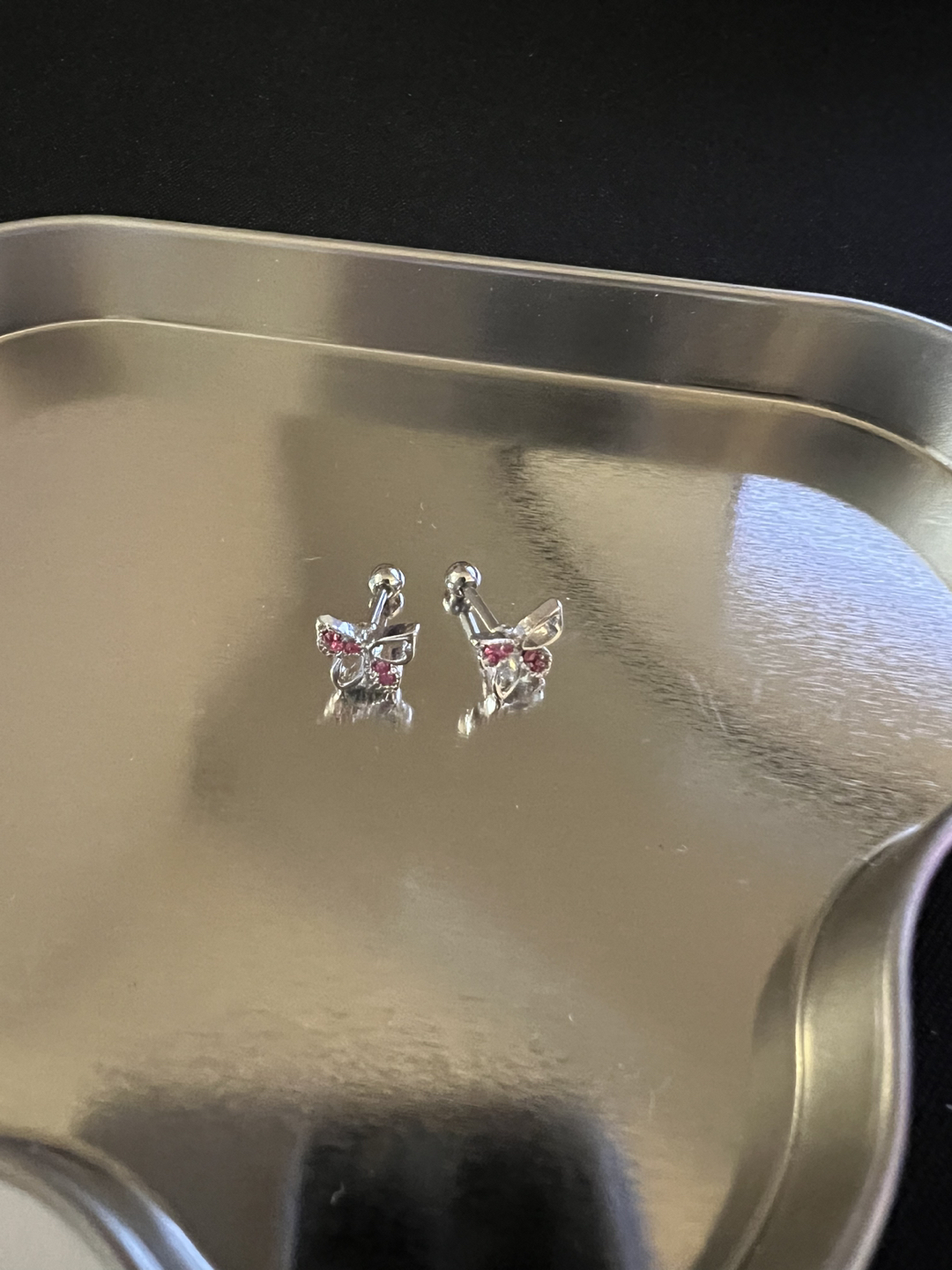 Sterling Silver Butterfly Earrings thumbnail