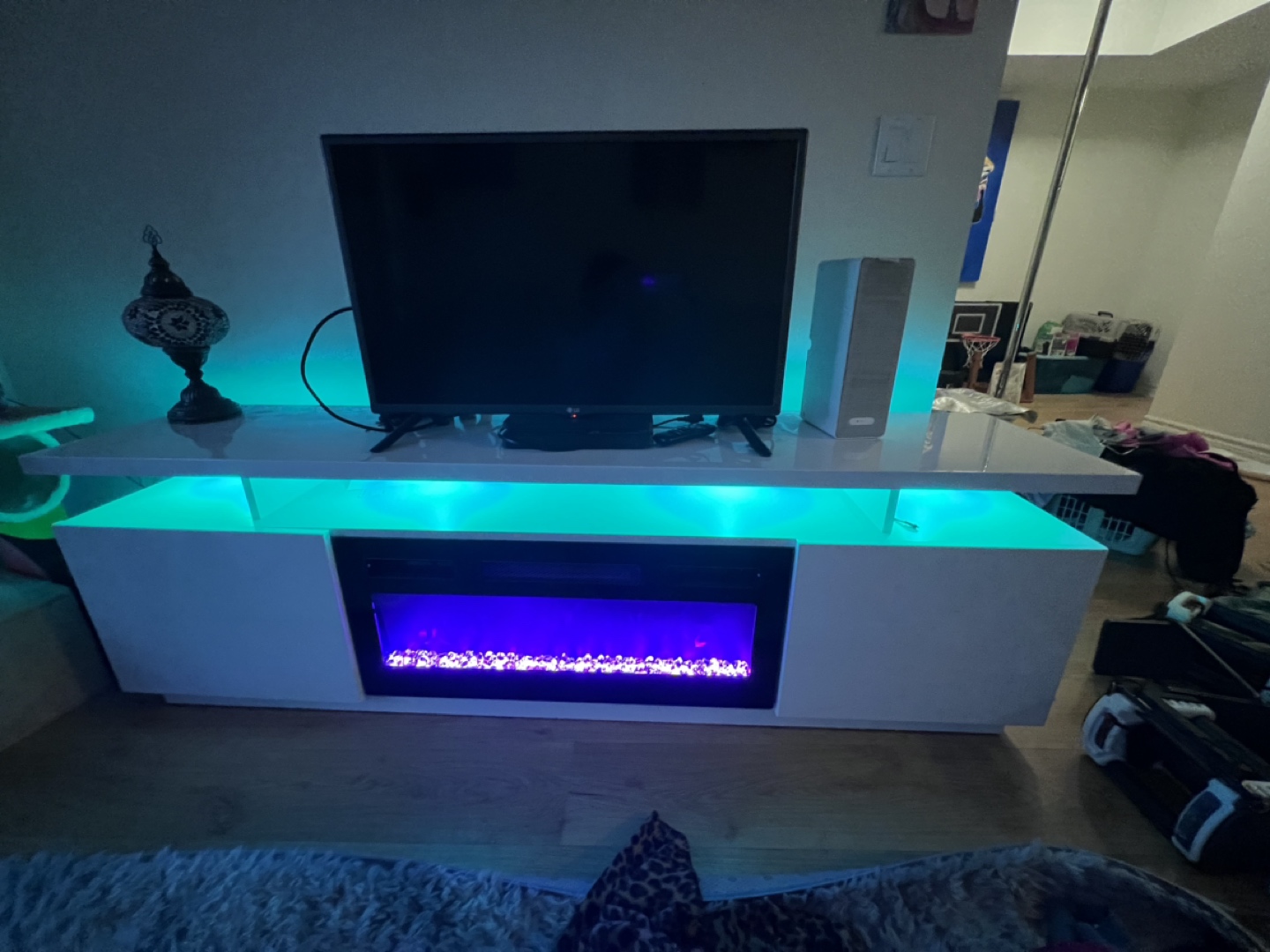 LED colour Fireplace/ TV stand - photo 3