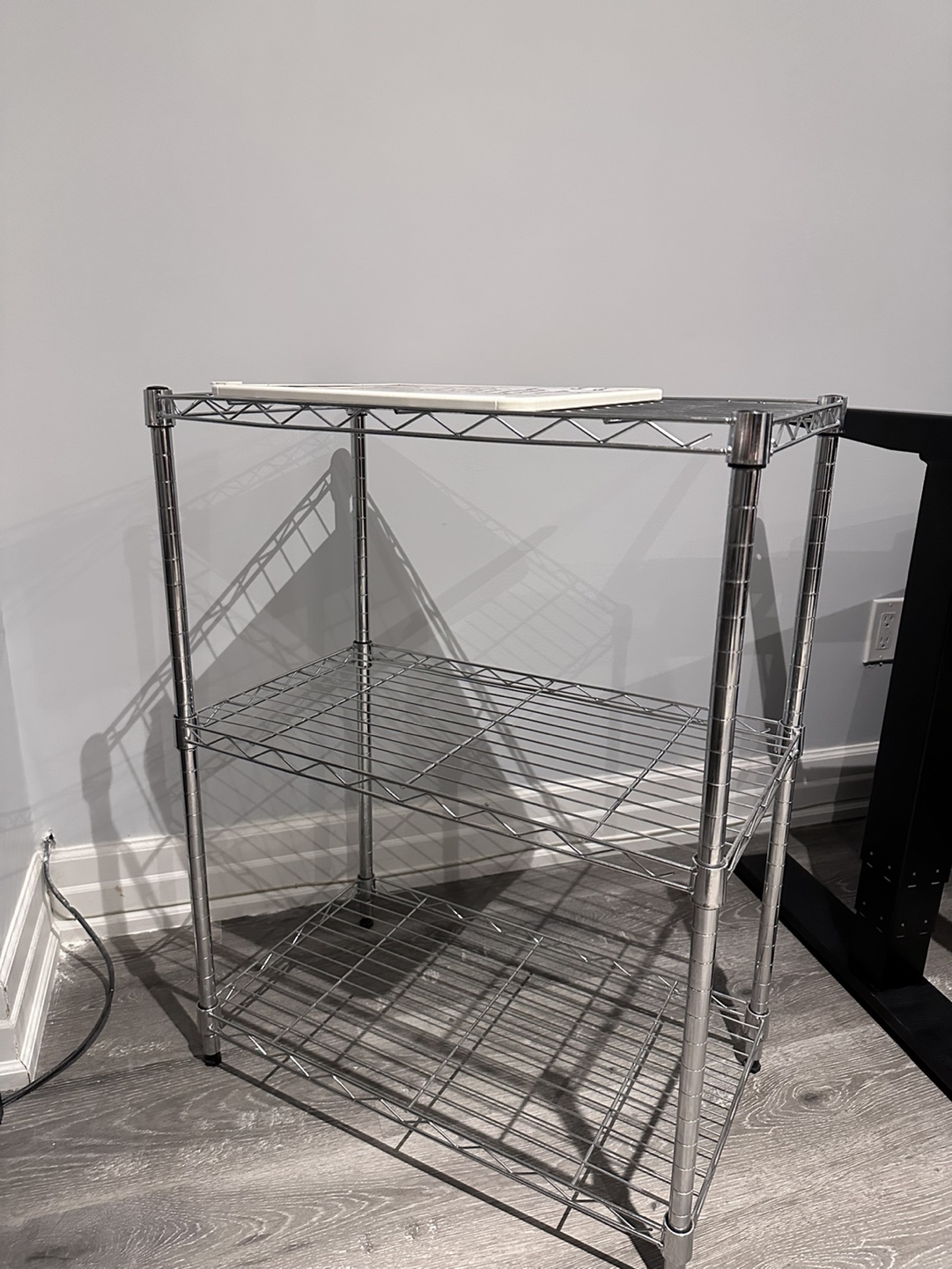 Silver metal shelf - photo 2