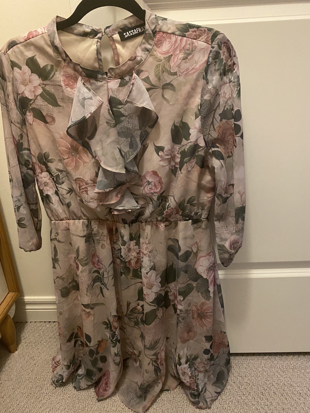Fit and Flare printed midi dress thumbnail